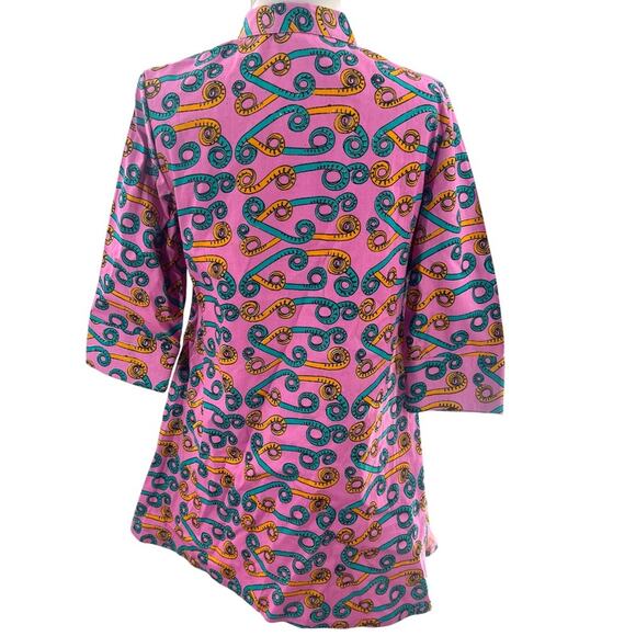 Zuri Fiddlesticks tunic dress African wax print kitenge sz XXS - Picture 3 of 8